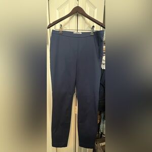 NWT Callaway Women's Peacoat Navy Blue High Waist Flex Fabric Stretch Golf Pants